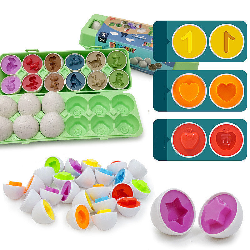 Baby Learning Educational Smart Egg Toy - Shape Matching & Sorting Montessori Toy for Kids & Children