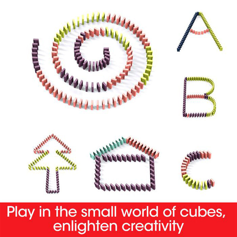 Domino Train Toy for Babies - Electric Car Puzzle with Automatic Release & Building Blocks Train Set