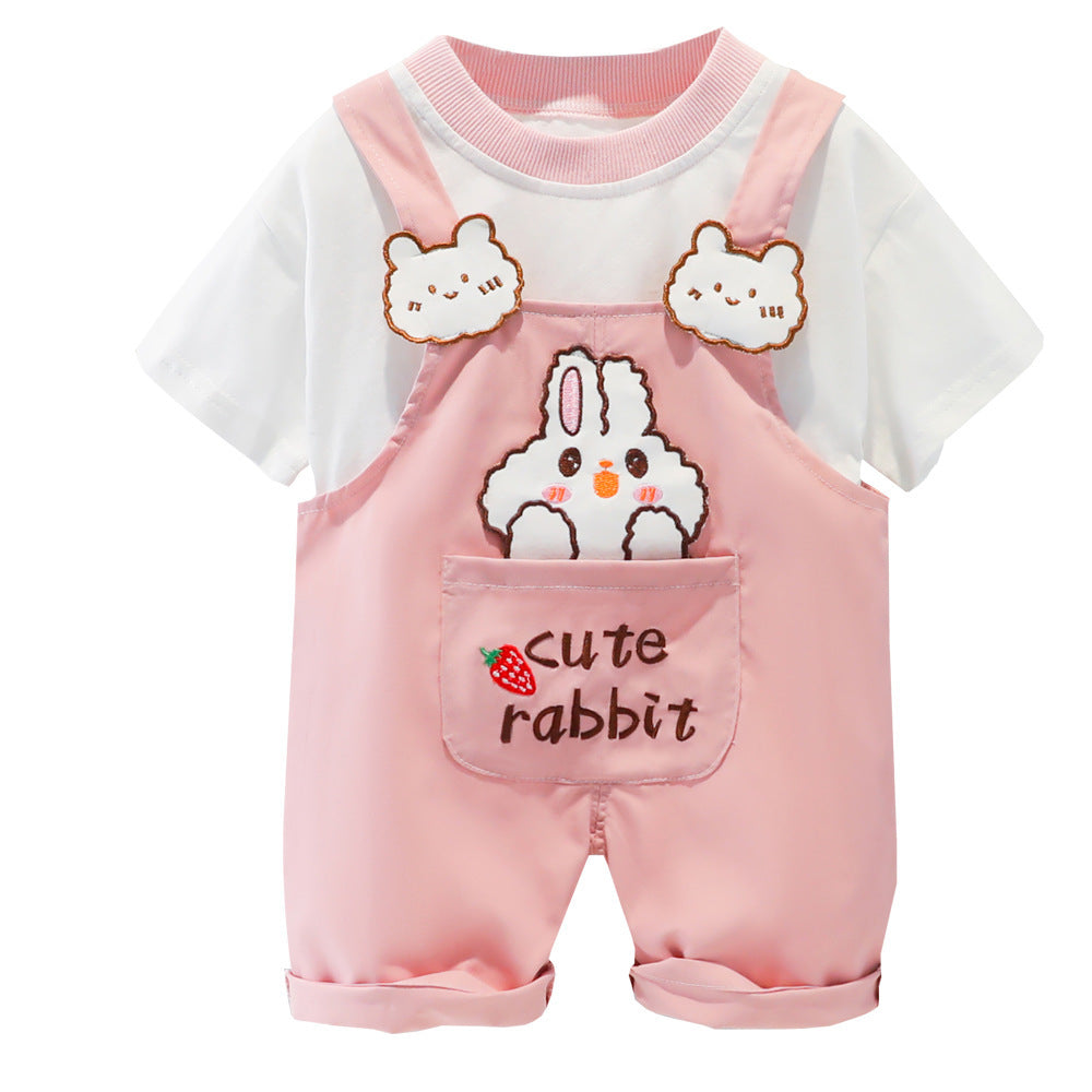 Baby Summer Cartoon Short-Sleeved Overalls - Children’s Clothing for Boys & Girls, Men & Women