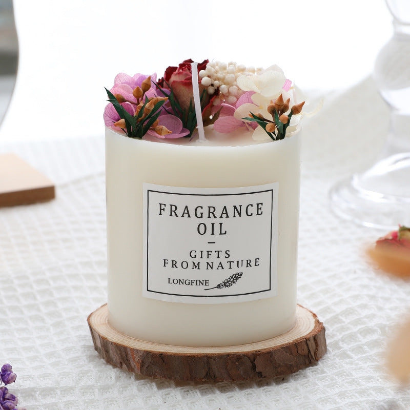 Dried Flowers Decor - Romantic Candles for Home & Special Occasions