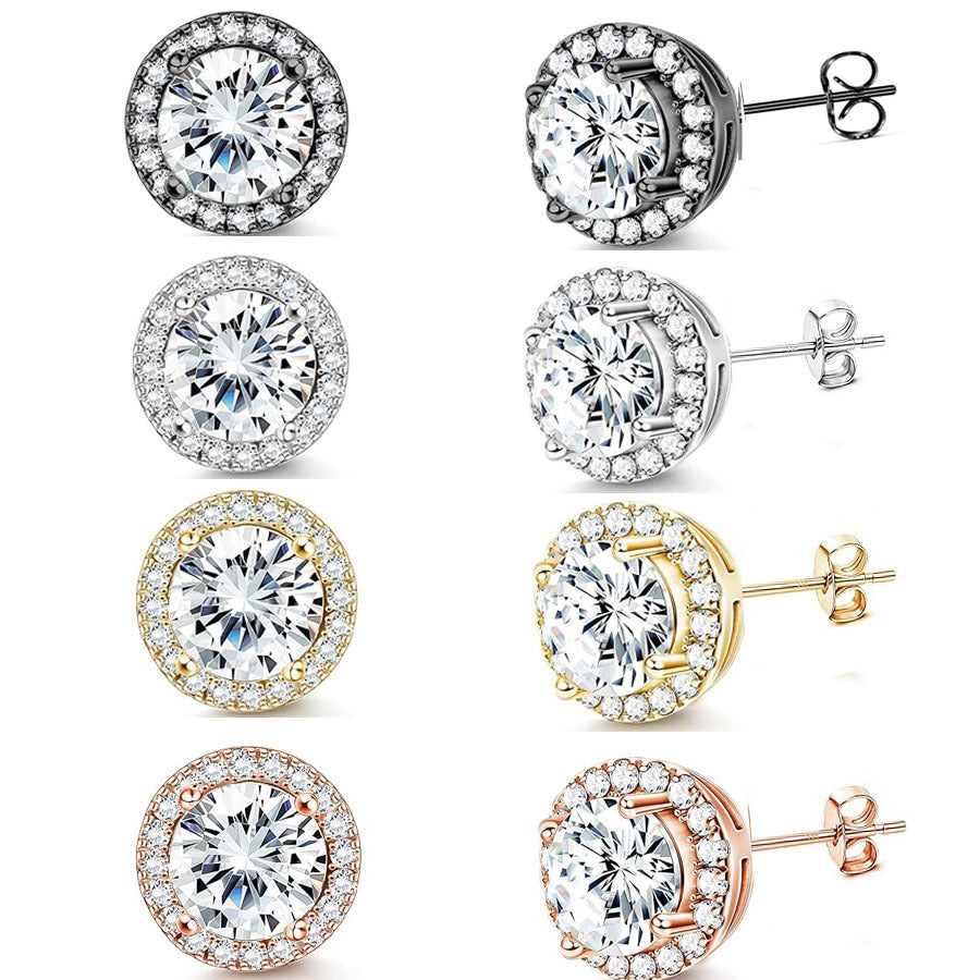 Real Gold Stainless Steel Earrings